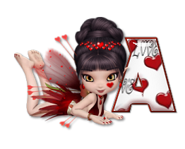 poser gif photo: Love Fairy Poser Liebe amor amour amore fee hada faery fata alphabet animated hearts Herz coeur gif A.png