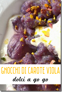 Primi - Gnocchi di carote viola