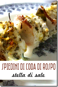 Secondi - Spiedini di Coda di Rospo