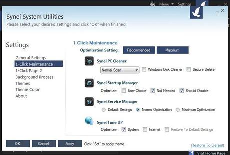 synei1big Synei System Utilities 1.82 Gratis: Velocizzare al massimo Windows facilmente