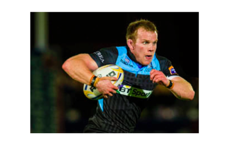 Chris Fusaro in azione con i Warriors in Heineken Cup (Credit: GlasgowWarriors.org)