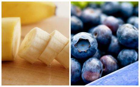 bananas & blueberries