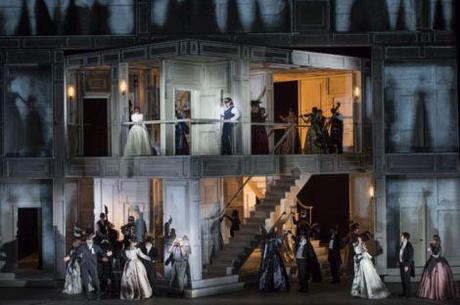 DON GIOVANNI, ROH; Mariusz Kwiecie;  Don Giovanni, Véronique Gens;  Donna Elvira, Malin Byström;  Donna Anna, Antonio Poli;  Don Ottavio, Alex Esposito;  Leporello, Dawid Kimberg;  Masetto, Elizabeth Watts;  Zerlina, Alxander Tsymbalyuk;  Commendatore,