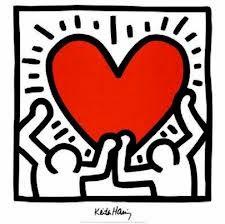 il Cuore di Keith Haring - free cross stitch pattern