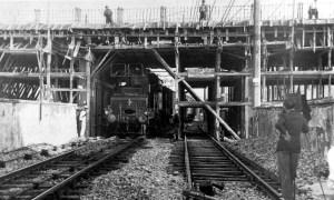 Viareggio - Costruzione del Cavalcavia - Foto tratta da Nuova Viareggio Ieri N.14-giugno 1995