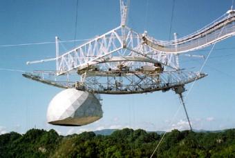 La piattaforma dell'Osservatorio di Arecibo