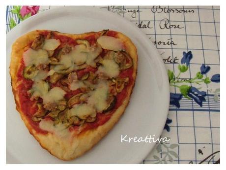 Un cuore di pizza per San Valentino Un cuore di pizza per San Valentino