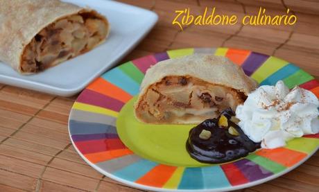 Strudel di pere e cioccolato aromatizzato all'arancia