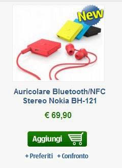 Nokia BH-121: l’auricolare BT/NFC disponibile da NStore a 69,90 euro