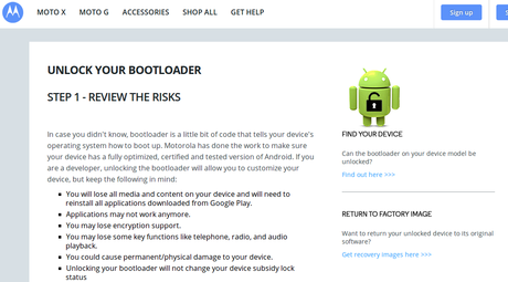 Motorola Moto X: come sbloccare bootloader e permessi di root, installare la TWRP recovery e rimuovere il logo Warning Bootloader su Linux