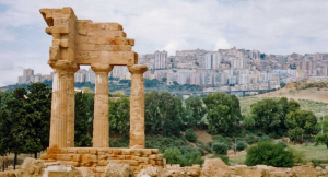 Un panorama di Agrigento 