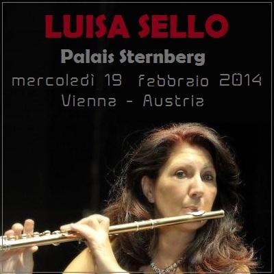 Appuntamento musicale con la flautista Luisa Sello a Vienna, il 19 Febbraio 2014.