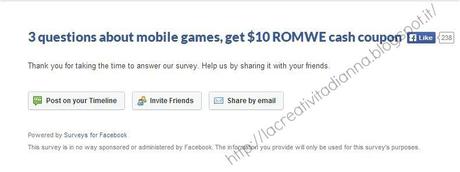 Romwe vi regala un buono da 10$