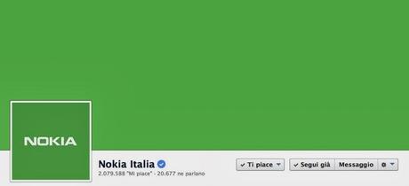 Un verde brillante per la nuova veste degli account Facebook e Twitter di Nokia