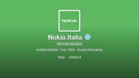 Un verde brillante per la nuova veste degli account Facebook e Twitter di Nokia