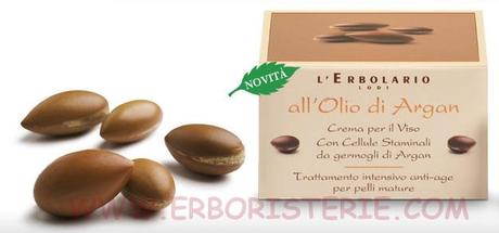 Review campioncino Crema viso Erbolario trattamento intensivo anti age pelli mature all'olio di argan