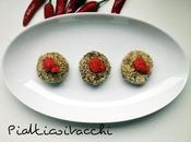 Polpettine quinoa rossa zucchine (con salsa pomodoro piccante)