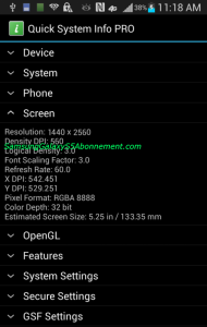 Galaxy S5 screen specs screenshot 190x300 Samsung Galaxy S5: appare in rete un nuovo screenshot news  samsung galaxy s5 samsung 