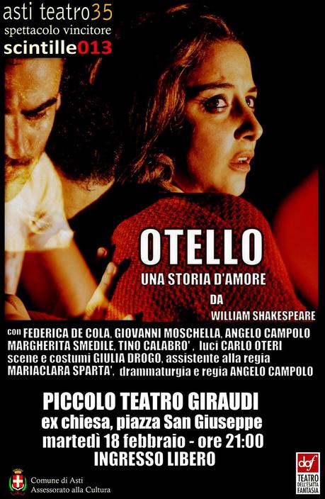 Otello debutta al Piccolo Teatro Giraudi di Asti_locandina