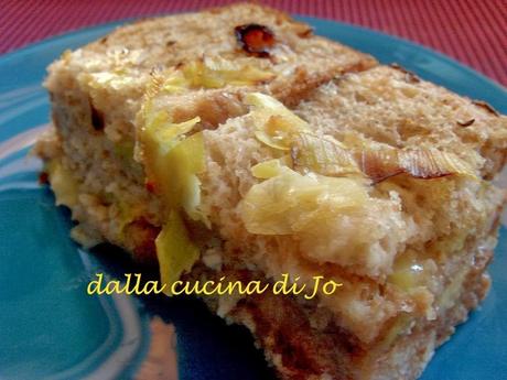 Zuppa gratinata di pane e porri