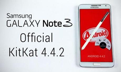 Aggiornamento Galaxy Note 3 Android KitKat 4.4.2 N9005XXUENB3