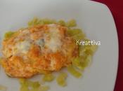 Lasagna zucca, gorgonzola porri