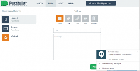 pushbullet 600x304 Come Ricevere Le Notifiche Sul Computer guide  tablet Smartphone PC notifiche chrome android 