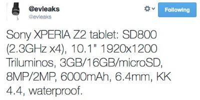 Xperia Tab Z2 78578 1 Sony Xperia Tablet Z2: caratteristiche, dettagli e scheda tecnica in anteprima