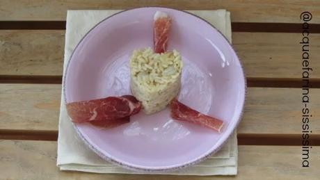 risotto al topinambur con culatello di Zibello