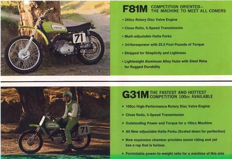 Vintage Brochures: Kawasaki F81M & G31M 1971 (Usa)