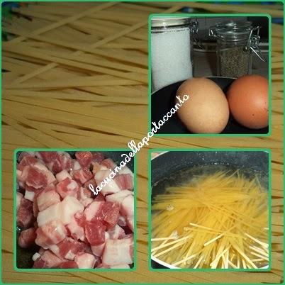 Spaghetti in giallo allo speck