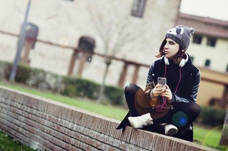 headphones, Pioneer, Coat, Sporty, Sneakers, Studs, Black, Panda, Beanie