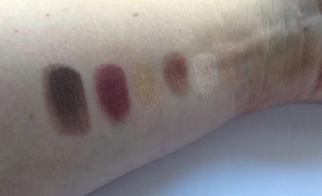 Colour Impact Eyeshadow Palette in 01 Lounge Warm Tones, collezione Dark Heroine swatches