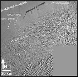 NASA Viking Amazon Planitia litorale