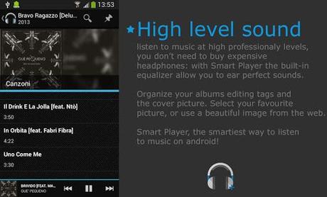  Smart Player   dallItalia uno dei migliori player musicali per Android