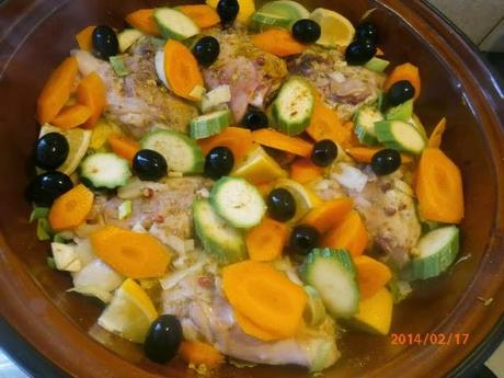 Tajine di Pollo e Verdure