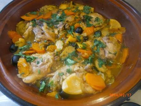 Tajine di Pollo e Verdure