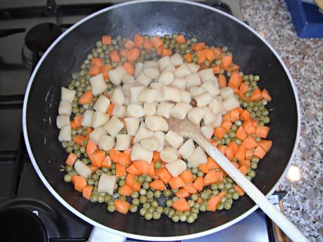 Gnocchetti di semola e zenzero con coriandoli di verdure