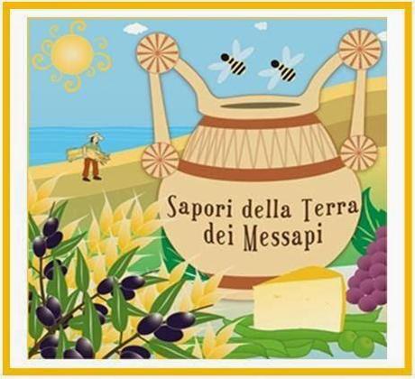 Il logo vincitore del concorso “Cultura ed Enogastronomia della Terra dei Messapi” che è stato ideato e realizzato dagli studenti dell'Agrario di Maglie