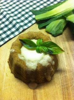 TORTINO DI BROCCOLO CON FONDUTA ALL' ASIAGO