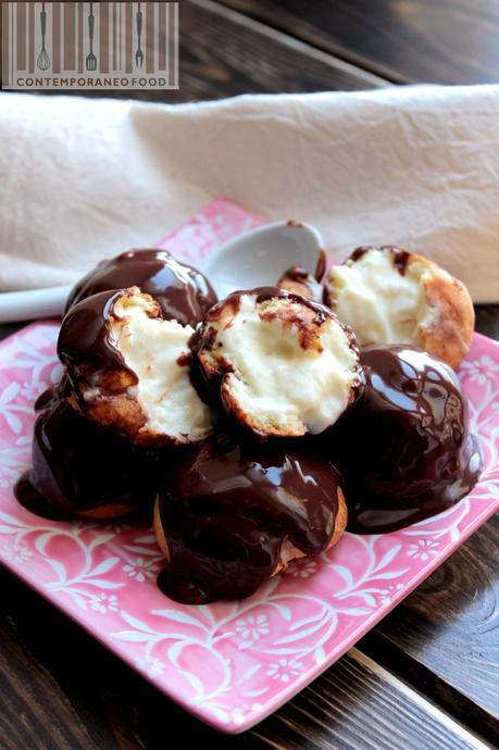 profiterole ricetta contemporaneo food Profiterole con crema leggera al Cointreau