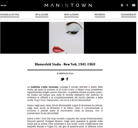 Blumenfeld Studio - New York, 1941-1960 _ publish on Man In Town