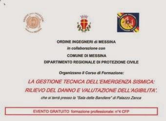 CORSO DI FORMAZIONE A CURA DELL'ORDINE DEGLI INGEGNERI DI MESSINA