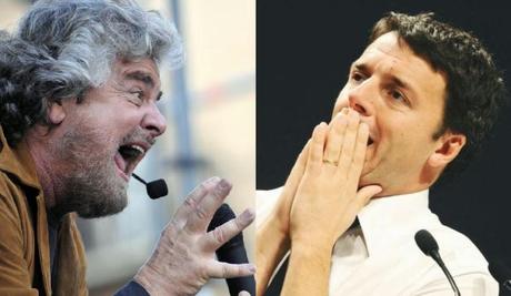 Scontro Grillo Renzi, consultazione all'amatriciana!