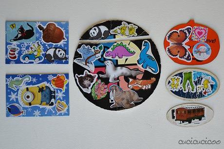 How to make super simple sticker magnets