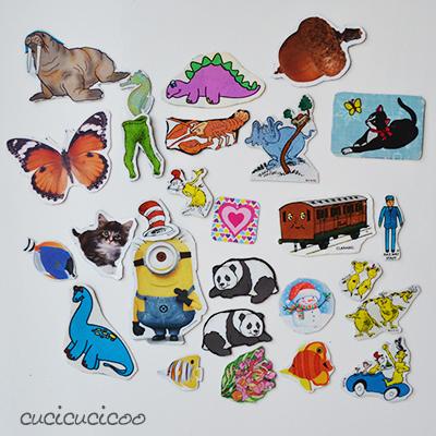 How to make super simple sticker magnets