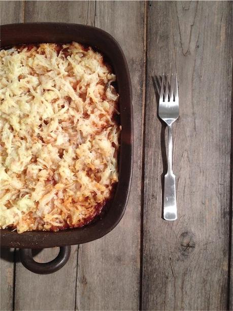 Rosemary Chicken cottage pie – Spezzatino di pollo al forno in crosta di patate.