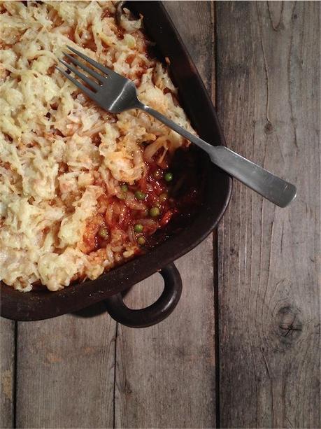 Rosemary Chicken cottage pie – Spezzatino di pollo al forno in crosta di patate.