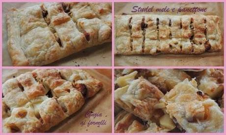 strudel con panettone e mele