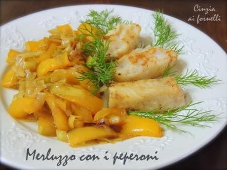 Merluzzo con peperoni